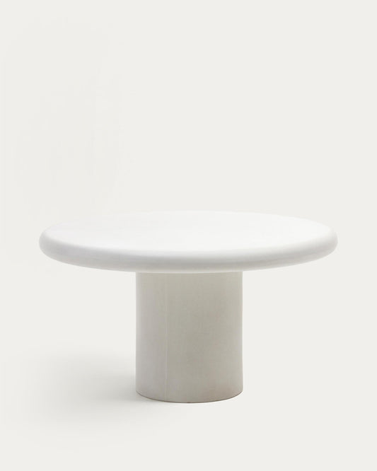 다이아 화이트 시멘트 라운드 다이닝테이블 Ø140 cm