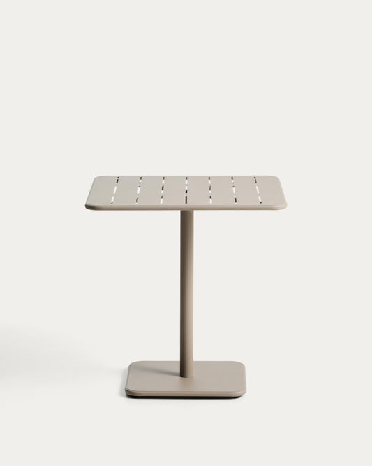 브라이 아웃도어 아연도금 스틸 다이닝 테이블 70 x 70cm (타우페)