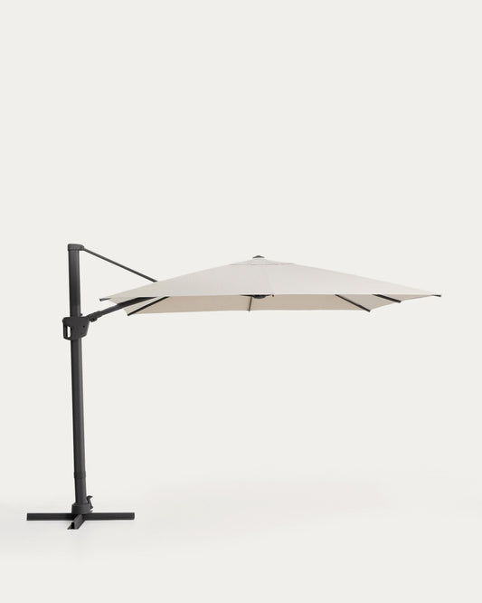 놀리 캔틸레버형 파라솔 베이지/그라파이트 알루미늄 프레임  300 × 300 cm