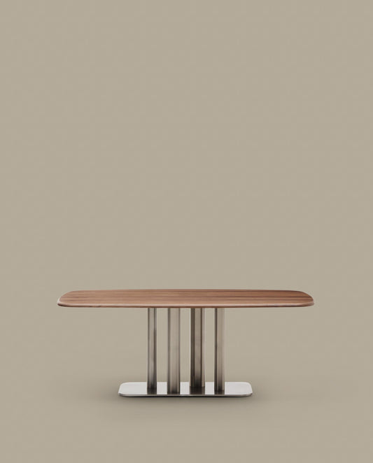 멜바르 월넛 베니어 다이닝 테이블 180x100cm
