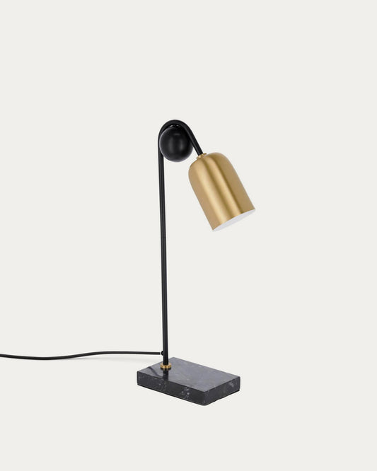 Natsumi table lamp in metal, wood and marble