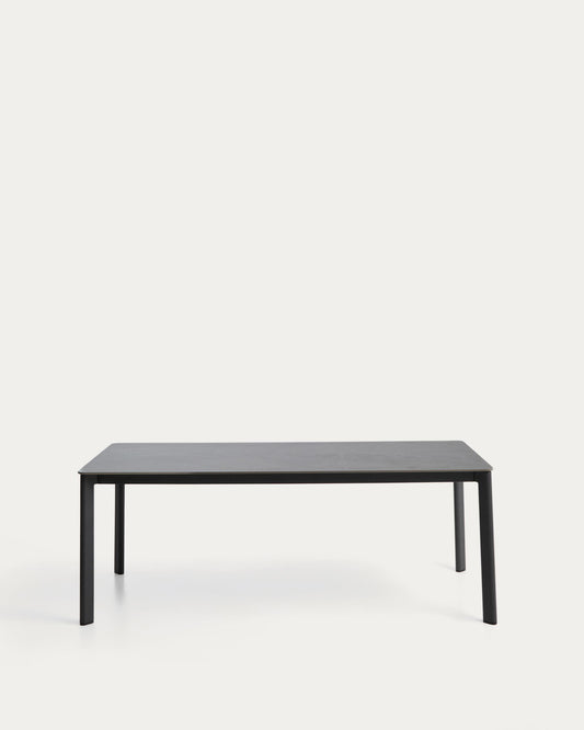 아나피 세라믹 스톤 테이블 (그래파이트 알루미늄) 180 × 90 cm