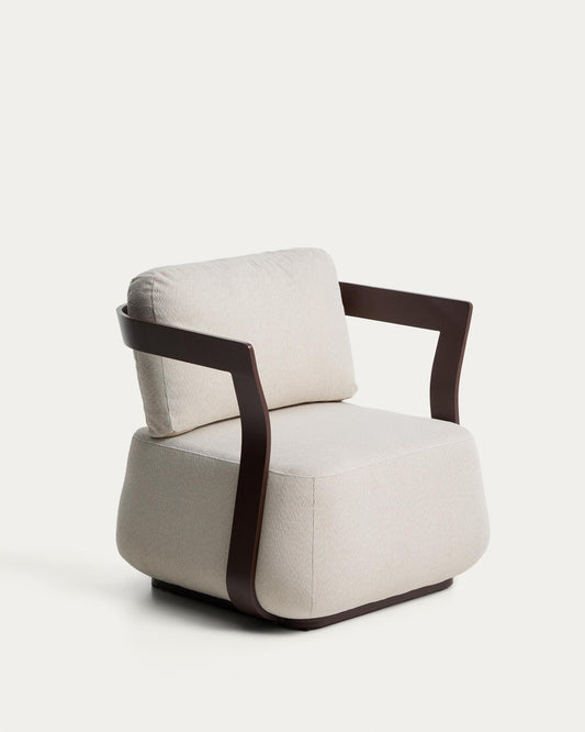 Tamaris brown aluminium outdoor armchair