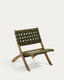 FSC 100% green cord and solid acacia wood Chabeli folding chair
