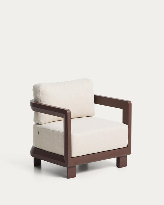 네라노 아웃도어 알루미늄 1인 암체어 (브라운)