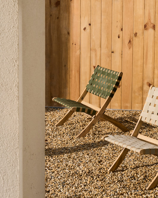 카벨리 아카시아 접이식 폴딩 체어(다크그린)