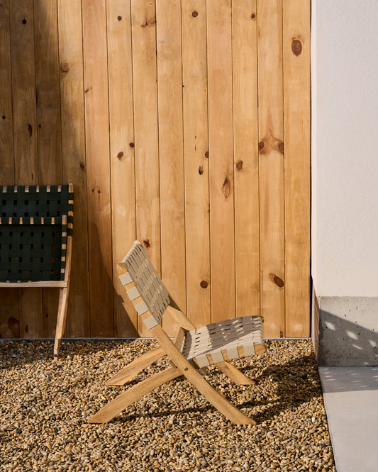 카벨리 아카시아 접이식 폴딩 체어(베이지)