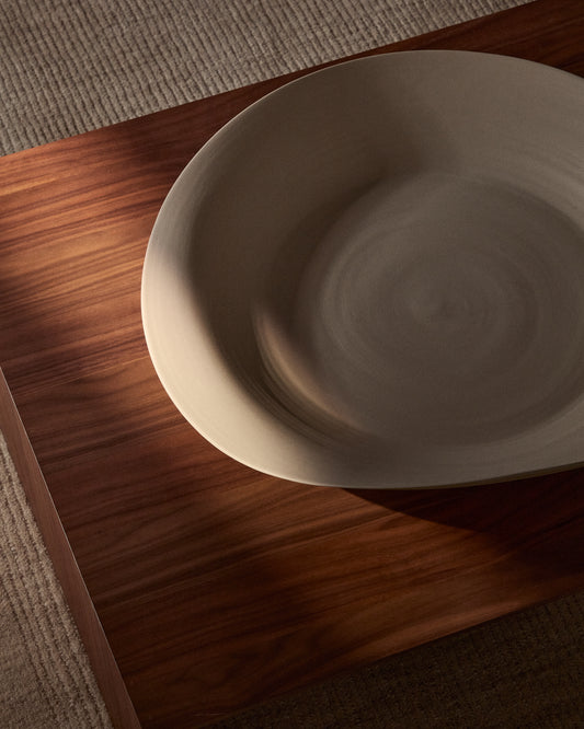 Ebenor beige ceramic centerpiece Ø 53 cm