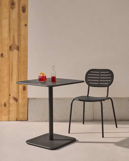 브라이 아웃도어 아연도금 스틸 테이블 70 x 70cm (다크그레이)