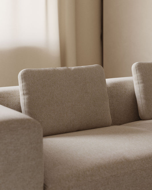 블럭 스페인 직수입 이지클린 베이지 쿠션 40x60cm (솜포함)