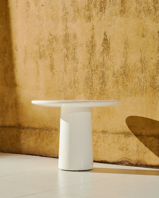 알바넬라 소파 테이블 Ø65cm (글로시 화이트)