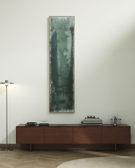 Norlen 4-door TV stand in walnut veneer FSC Mix Credit 200 x 46cm