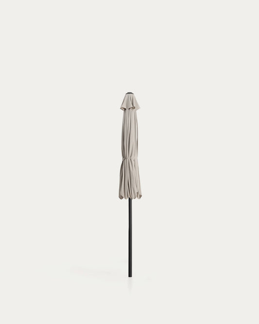 밀나 센터폴 기둥형 파라솔 베이지/그라파이트 스틸 프레임 Ø300 cm