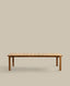 이카로 FSC 100% 인증 내추럴 티크나무 테이블 220 x 102 cm 