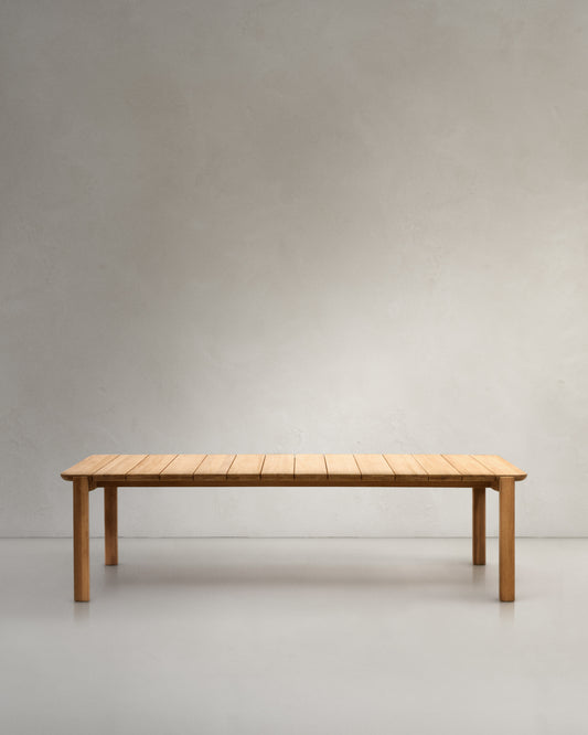 이카로 FSC 100% 인증 네츄럴 티크나무 테이블 220 x 102 cm 