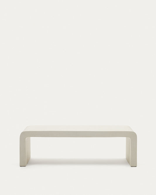 구아블라 화이트 시멘트 스퀘어 소파테이블 135x65 cm