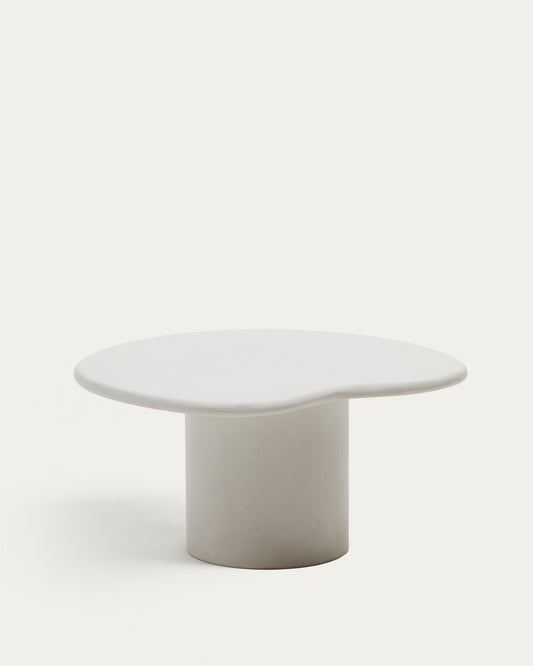 마카엘라 화이트 시멘트 소파테이블 83 x 77 cm