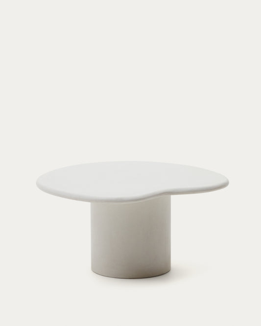 마카엘라 화이트 시멘트 소파테이블 83 x 77 cm