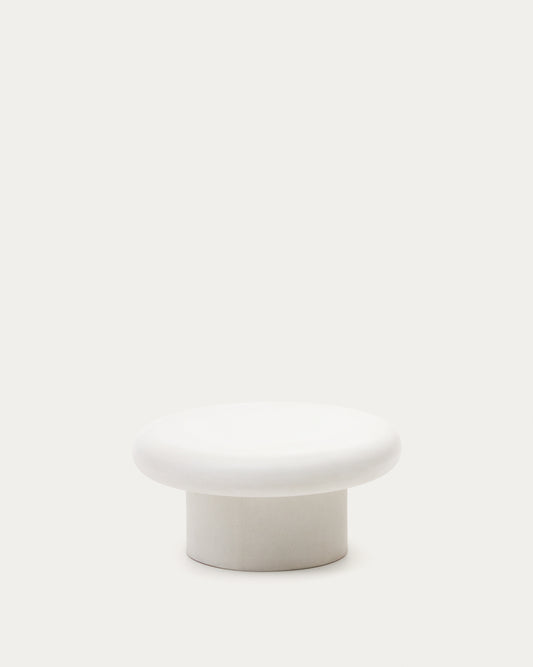 Addaia Round White Cement Coffee Table Ø66 cm