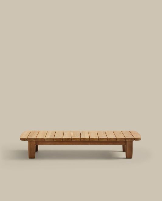 티란트 아웃도어 FSC 100% 티크나무 소파 테이블 140 x 70 cm