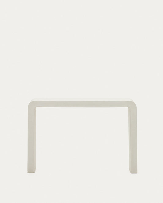 Aiguablava console in white cement, 120 x 80 cm