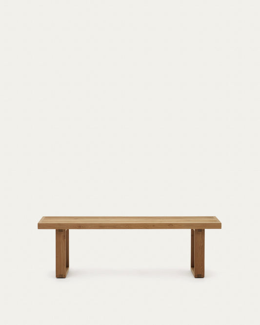 Canadell 100% outdoor solid recycled teak bench, 170 cm