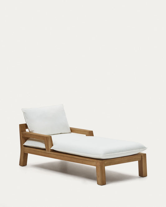 Forcanera solid teak sun lounger