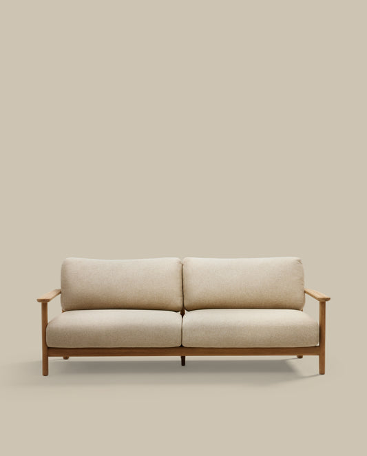 Tirant 3-seater sofa made from solid teak wood 212 cm FSC 100%
