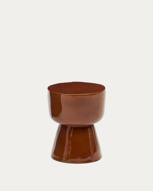 메스카 아웃도어 세라믹 글래이즈드 테라코타 사이드 테이블 Ø 35 cm