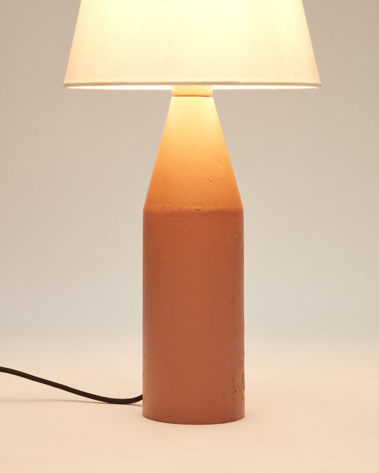 Boada metal table lamp with pink painted finish