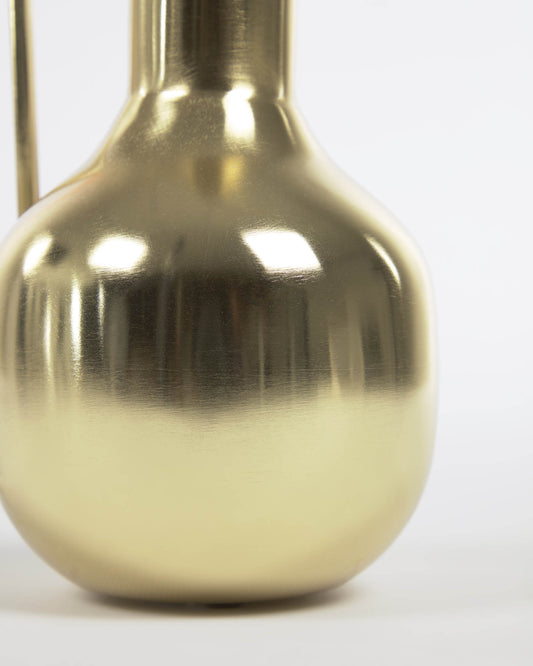 Catherine vase with handle in gold-coloured metal 25 cm