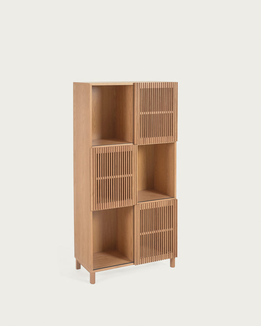 베일라 FSC 100% 인증 내추럴 애쉬 키 큰 캐비닛 84.5 x 170 cm