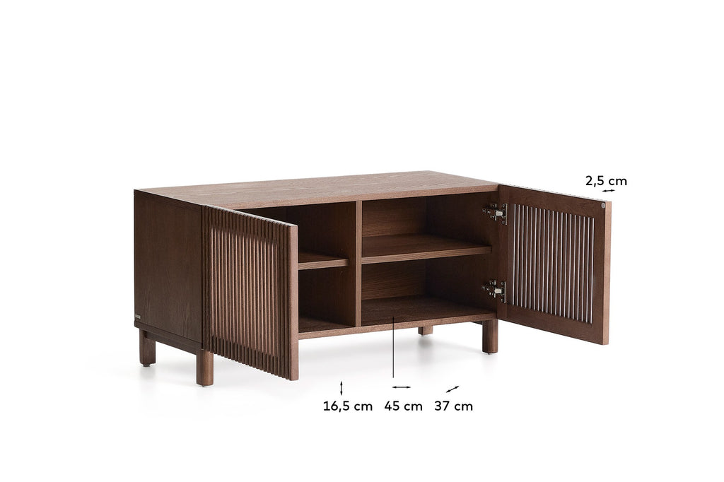 베일라 FSC 100% 인증 애쉬 월넛 2도어 캐비닛 98.5 cm