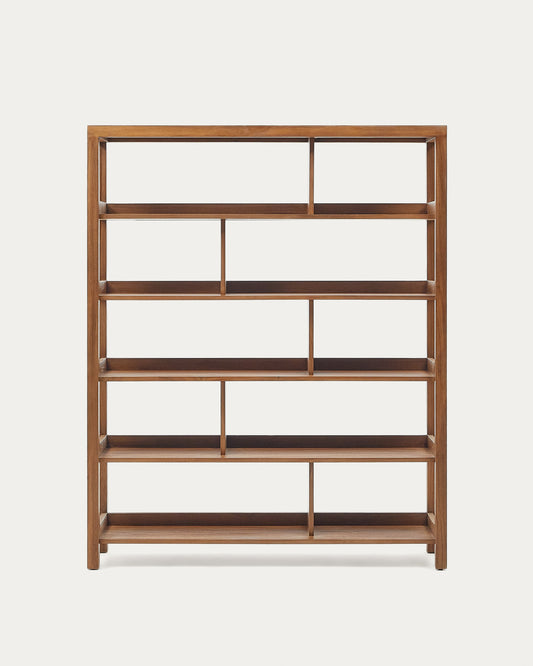 Sashi shelving unit made in solid teak wood 150 x 185 cm