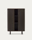 Mailen 2 door highboard in ash veneer with a dark finish 110 x 160 cm