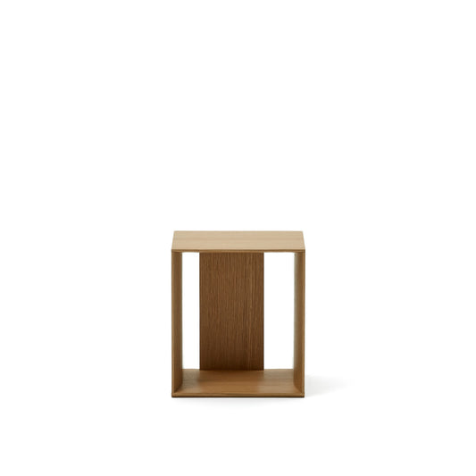 Litto small shelf module in oak veneer, 34 x 38 cm