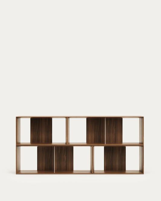 리토 월넛 베니어 모듈선반 유닛 4개세트 (M모듈2+L모듈2) 168 x 76cm