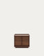 Onix bedside table, 2 drawers,  walnut veneer in a dark finish, 60 x 47 cm FSC Mix Credit
