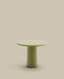 Albanella coffee table in cement with glossy green finish Ø65cm