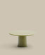 Albanella coffee table in cement with glossy green finish Ø85cm