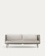 Sedalis outdoor 3-seater sofa in aluminium and taupe rope cord 210cm