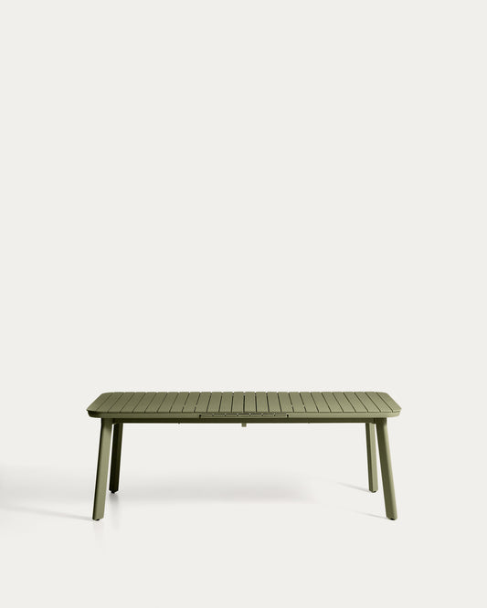 이졸라 그린 알루미늄 아웃도어 확장형 테이블 220 (280) x 100 cm