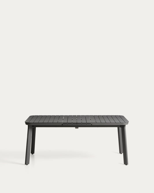 이졸라 그라파이트 알루미늄 아웃도어 확장형 테이블 185 (235) x 100cm