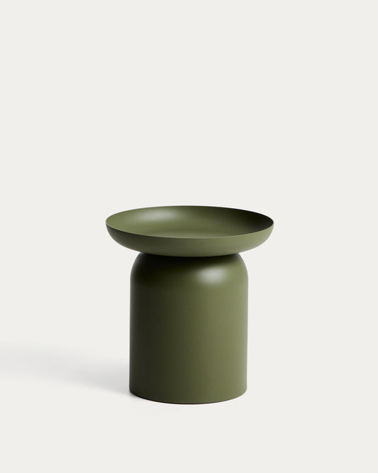아르콜라 알루미늄 사이드 테이블 그린 Ø45 cm