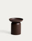 Arcola side table in brown aluminium Ø45cm