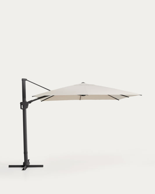 놀리 캔틸레버형 파라솔 베이지/그라파이트 알루미늄 프레임  300 × 300 cm