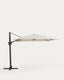Noli beige cantilever parasol with graphite aluminium structure 300 x 300cm