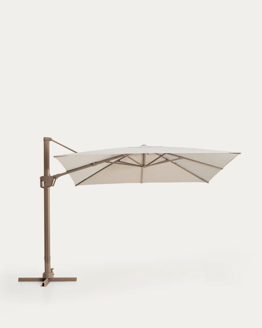 놀리 캔틸레버형 파라솔 베이지/타우페 알루미늄 프레임  300 × 300 cm