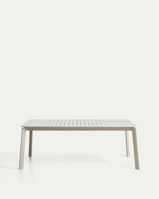 브렐라 알루미늄 확장테이블 205(287) x 100cm (에크루)