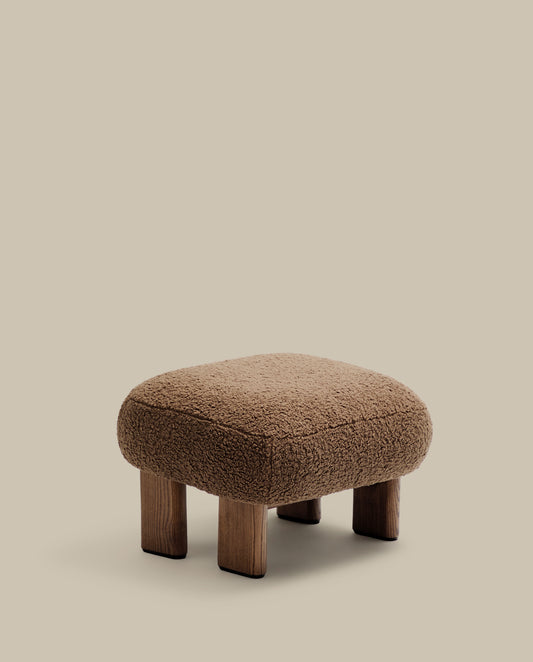 카바나 타우페 부클  FSC100% 월넛컬러 애쉬나무 풋레스트 65x55.4cm